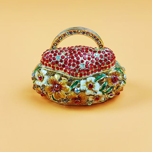 大きな花かごバッグ